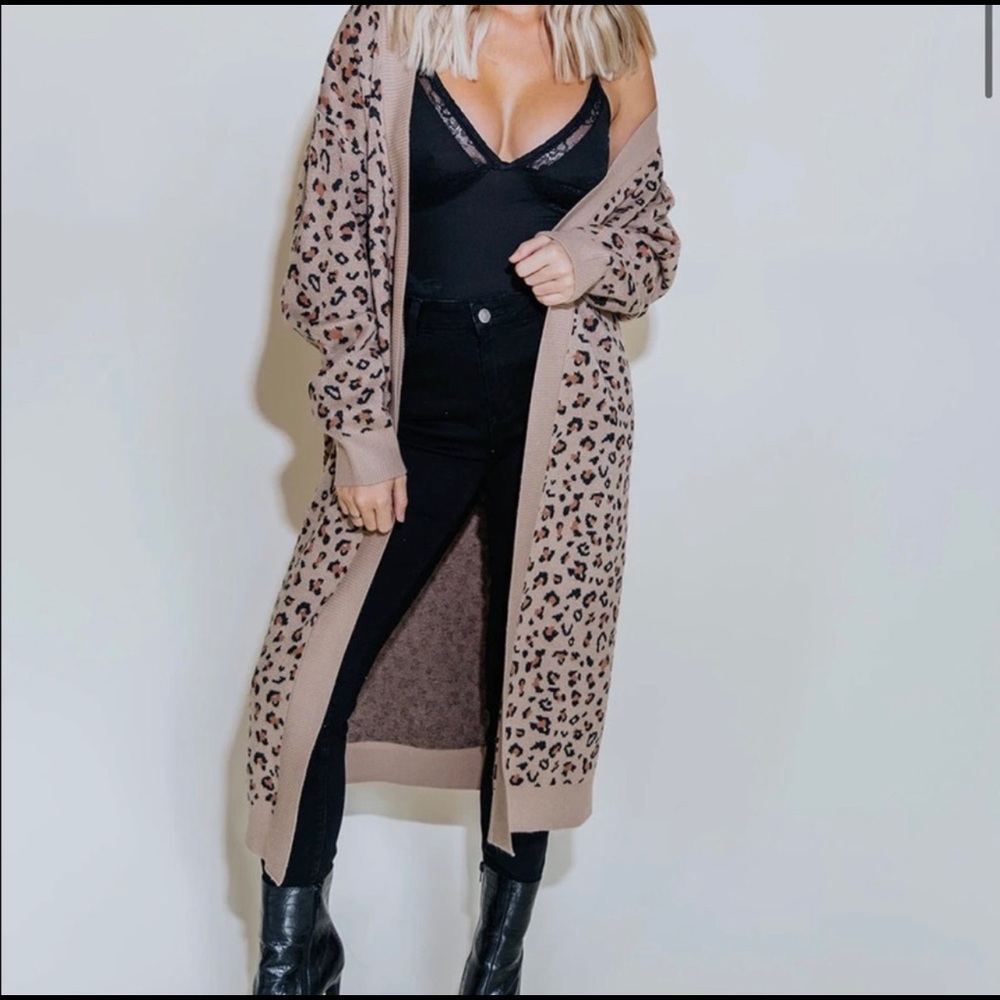 Cheetah coat/cardigan
